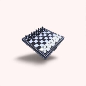 Chess Board 5"x5" Magnetic Chessboard Game Set with Folding Travel Portable Case Travel Chessgame Premium Classic Black & Ivory Color Pieces Prefect Gift for Kids and Adults |1 Pcs|