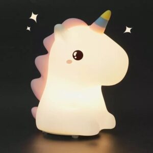 AVIDERS™ Cute Night Light for Kids, Unicorn Shaped,Nursery Silicone Night Light, Room Decor, Gifts for Toddler Children Teenage Girls Valentine's Day (Rainbow Unicorn)