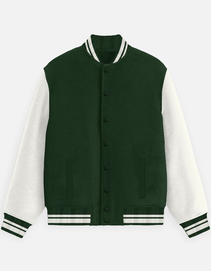 Aviders Unisex Jacket,100% cotton (300 GSM) - Maroon / Green