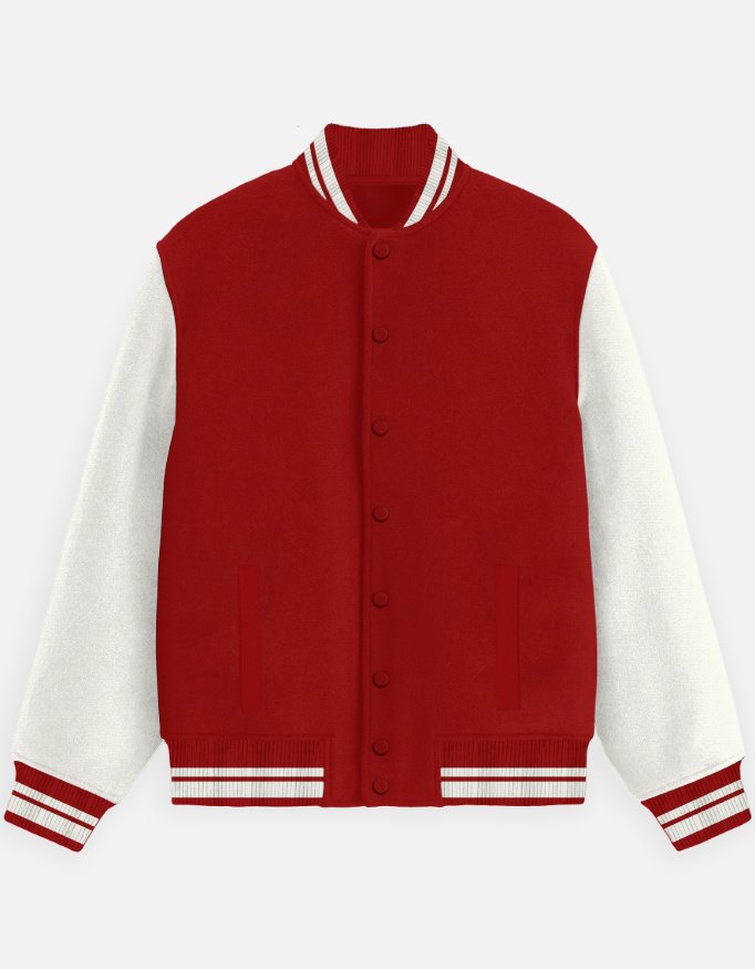 AVIDERS™ Unisex Jacket,100% cotton (300 GSM) - Red / Lavender