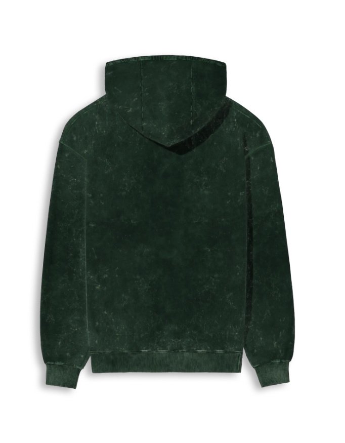Aviders | Acid Washed Hoodie | 100% cotton (300 GSM) | Maroon/Green